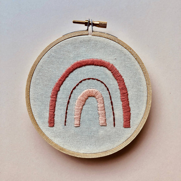 Coral Rainbow- DIY Beginner Embroidery Craft Kit