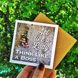 Lady Boss Greeting Card