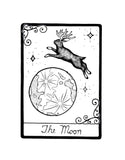 The Moon Tarot Card Jackalope Art Print