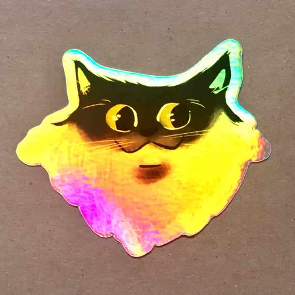 Holographic Cat Sticker