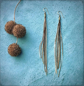 Mini Feather Earrings - Natural Mix