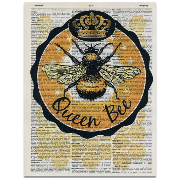 Queen Bee Dictionary Print