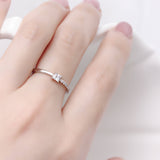 Square Cut Minimalist Ring