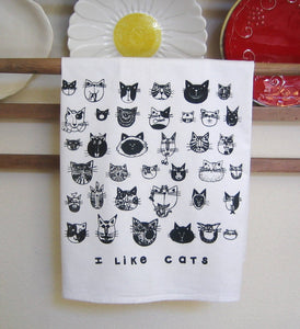 I Like Cats Kitchen Towel