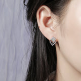Geometric Shape Mother of Pearl Earrings
