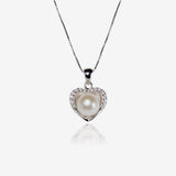 Heart Fresh Water Pearl Necklace