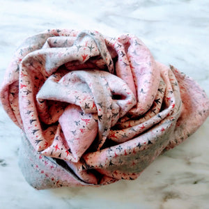 SHERPA Wool felted silk scarf - Powder