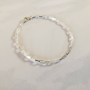 GIA Bracelet - Silver Chain with toggle