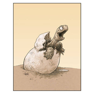 "The Arrival of Kobi" Turtle Print
