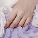 Purple Stone Infinity Princess Ring