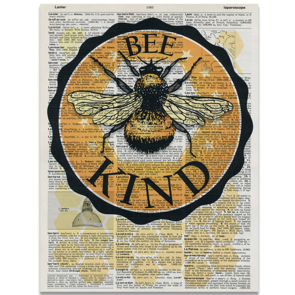 Bee Kind Dictionary Print