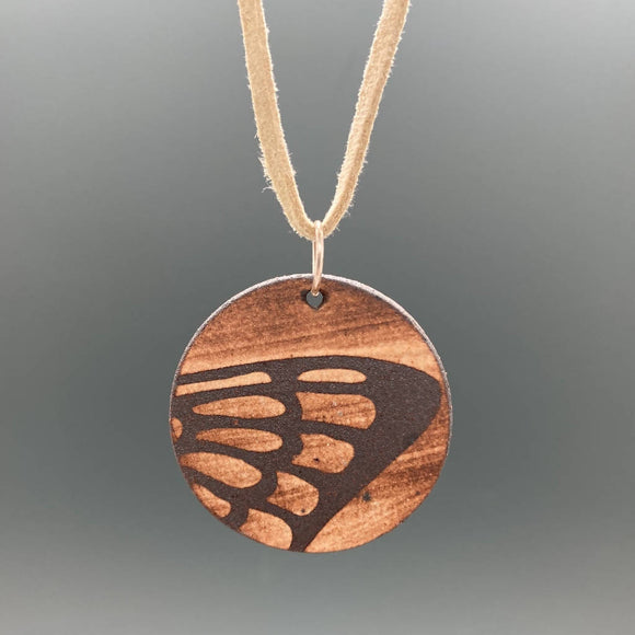 Butterfly Wing Ceramic Pendant