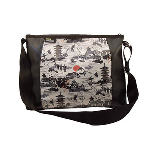 Cecelia Crossbody in Samurai Warrior print