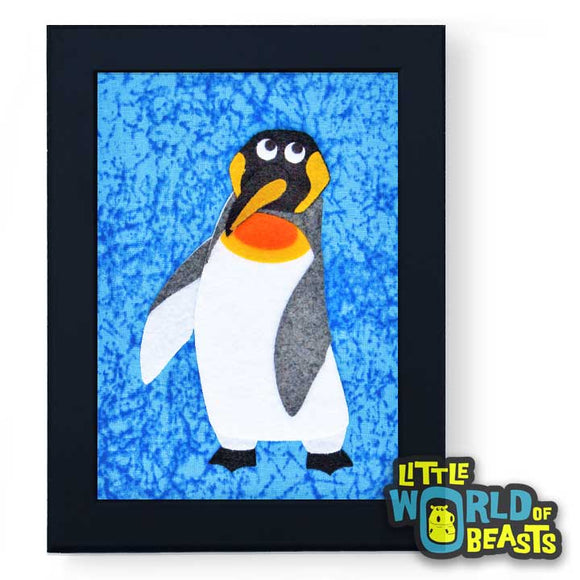 Bowtie the King Penguin Framed