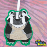 Corbin the Badger Ornament