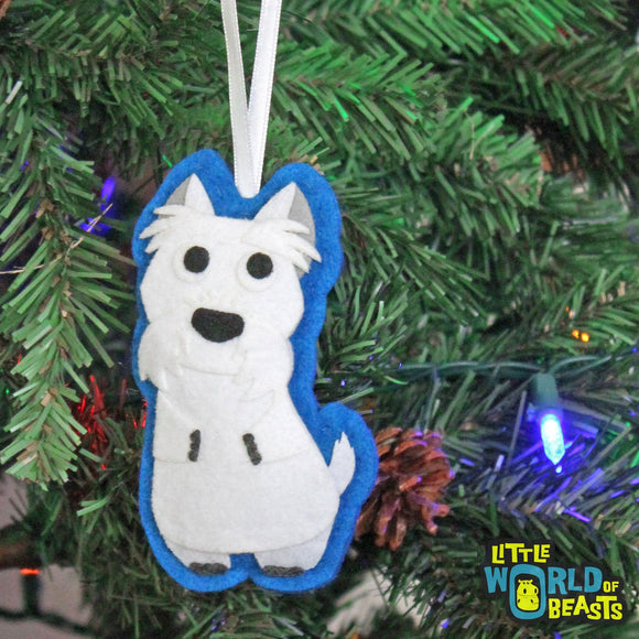Fred the Westie Ornament
