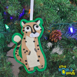 Darby the Cheetah Ornament