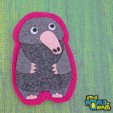 Neville the Mole - Felt Animal Patch