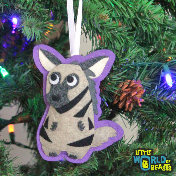 Ichabod the Striped Hyena Ornament