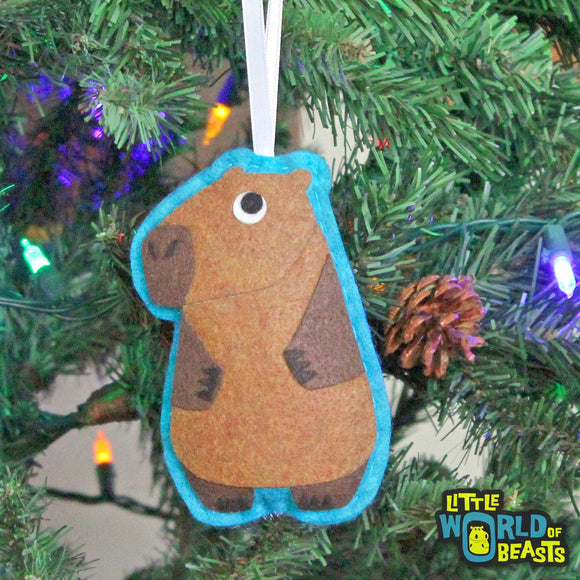 Margo the Capybara Ornament