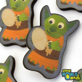 Goblin Washes the Dishes - Mundane Monster Wooden Pin