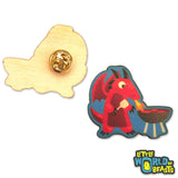 Fighter Hippo - Adventure Beast Wooden Pin (3 Styles)