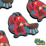 Dragon BBQs - Mundane Monster Wooden Pin