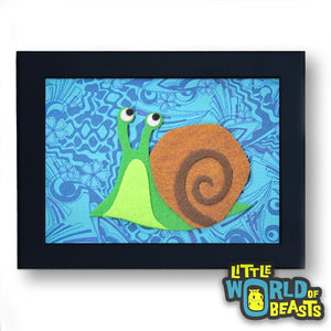 Horatio the Snail Framed