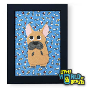 Pippa the French Bulldog Framed