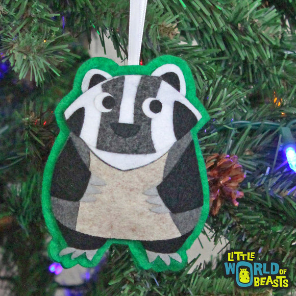 Corbin the Badger Ornament