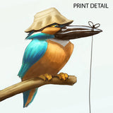 "Gone Fishin'" Kingfisher Print