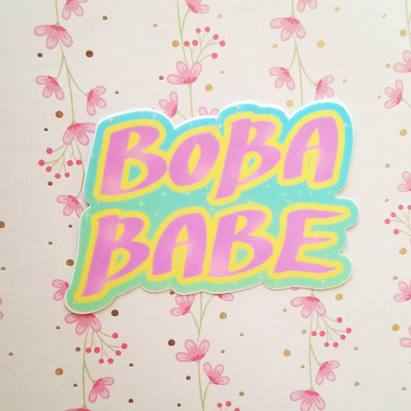 Boba Babe Logo Vinyl Sticker