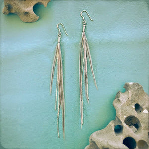 Mini Feather Earrings - Silver