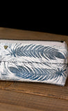 The Atelier Pouch Feather Block Print