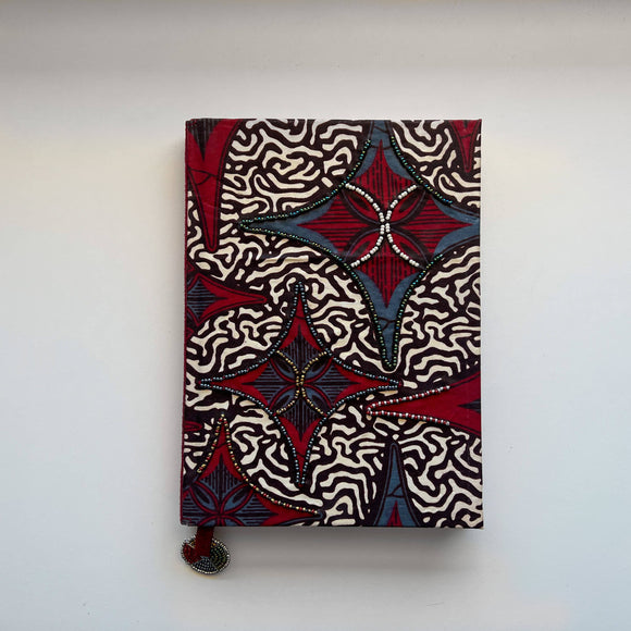Notebook Wrapped in Kitenge Fabric, Medium- 
