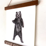 Hullo Bear: Woodland Wildlife Series Art Print
