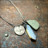 Pyrite &amp; Buffalo Nickel Necklace