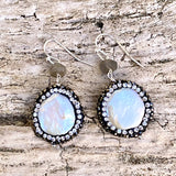 Labradorite and Pearl Earrings for a Positive Change