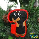 Ralph the Dachshund Ornament