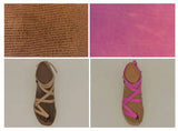 barcelona warm brown sandals + 2 straps gift set