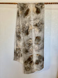 Eucalyptus Print Silk and Wool Scarf