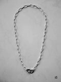 GIA Necklace - Sterling Silver Chain with cuffs