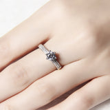 Pave Setting Round Cut 1 Carat Ring