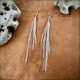 Mini Feather Earrings - Silver
