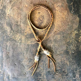 Leather Wrap Accessory - Rust