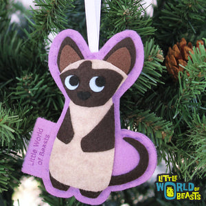 Genevieve the Siamese Cat Ornament