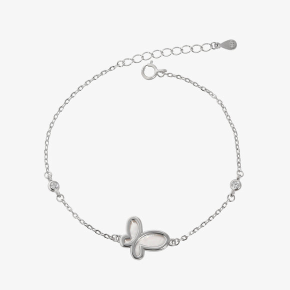 Simple Butterfly Mother of Pearl Bracelet