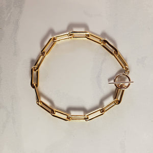 GIA Bracelet - Gold Chain with toggle