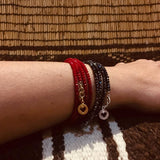 Red Crystal Wrap Bracelet / Necklace for Self Love with Heart Charm
