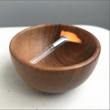 Multi-Mask Set of 4  wooden bowl + mini brush - Trial Size